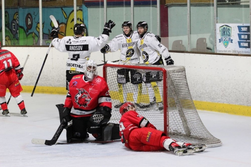 Photo hockey Division 2 - Division 2 : 16ème journée : Valence vs Roanne - Victoire des Lynx facile et sans suspense
