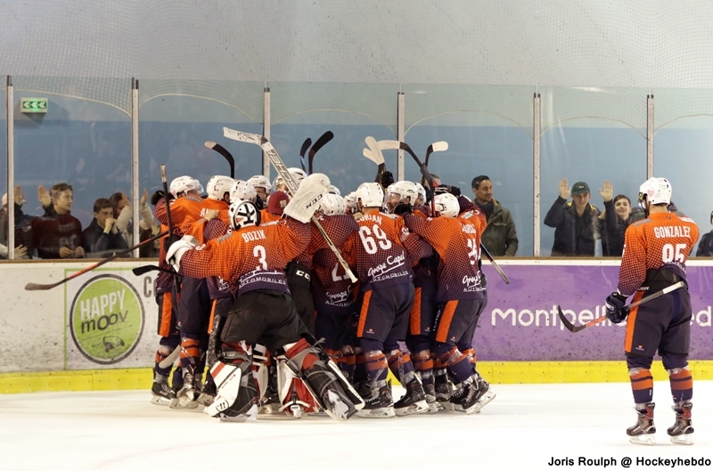 Photo hockey Division 2 - Division 2 : playoff, Finale, match 1 : Montpellier  vs Chambéry - Finale D2, match 1.