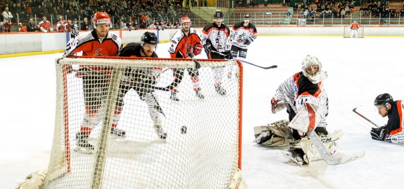 Photo hockey Division 2 - Division 2 : playoff, huitième de finale, match 2 : Annecy vs Colmar - Les Chevaliers viennent à bout des Titans