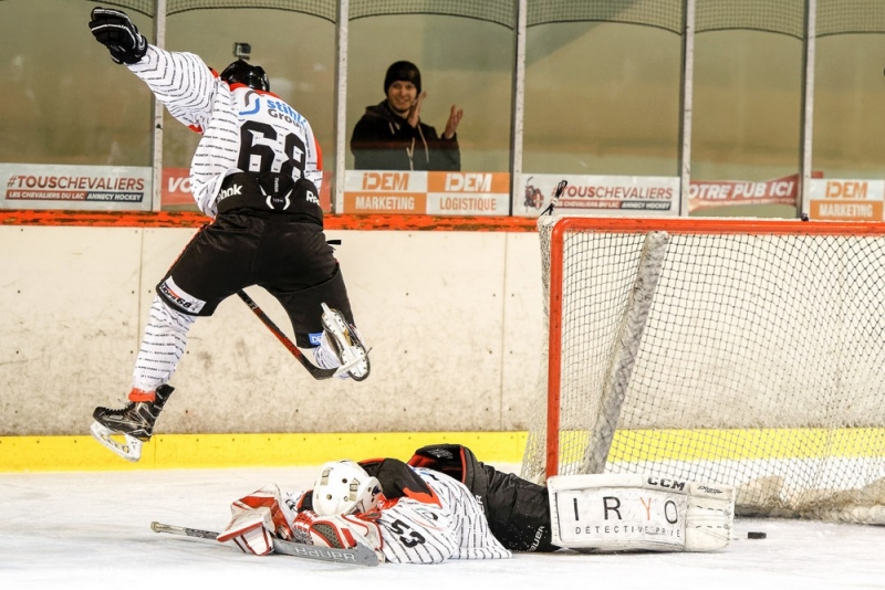 Photo hockey Division 2 - Division 2 : playoff, huitième de finale, match 2 : Annecy vs Colmar - Les Chevaliers viennent à bout des Titans