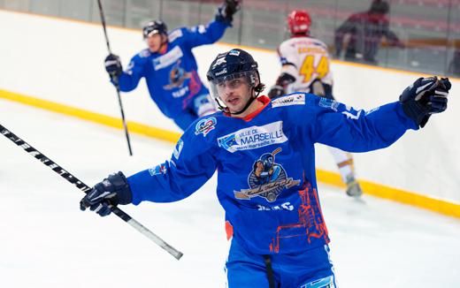 Photo hockey Division 3 - D3 : journée du 24/11/2012 : Marseille vs Morzine-Avoriaz II - Marseille reprend le rythme.
