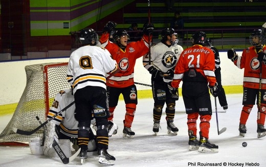 Photo hockey Division 3 - Division 3 : 12ème journée : Besançon vs Strasbourg II - La belle nettement remportée