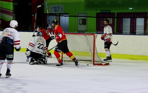 Photo hockey Division 3 - Division 3 - 19ème journée : Besançon vs Briançon II - Les Aigles à tire-d