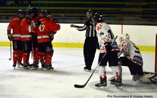 Photo hockey Division 3 - Division 3 : 23ème journée : Besançon vs Colmar - Plus de peur que de mal