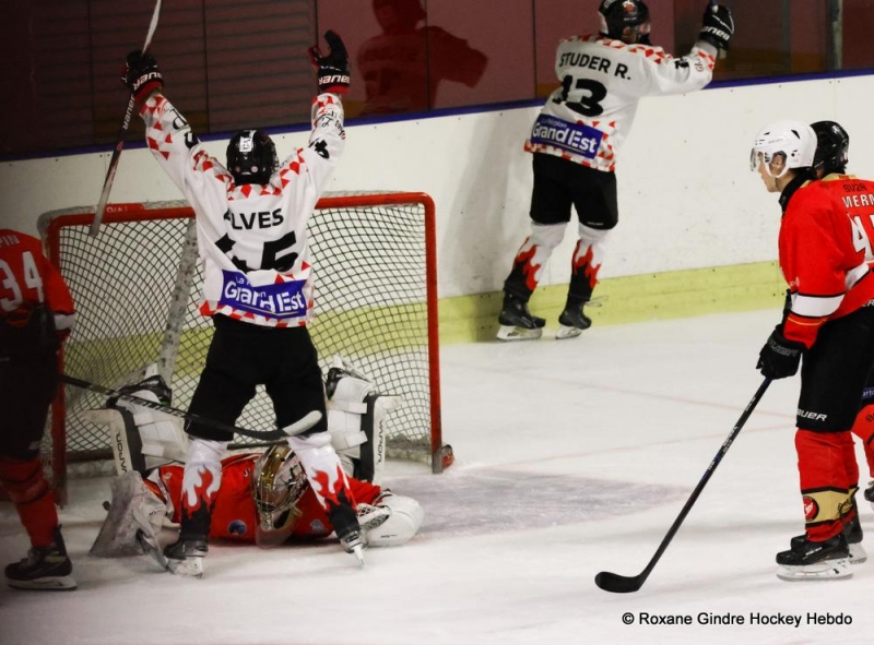 Photo hockey Division 3 - Division 3 : 23ème journée : Besançon vs Colmar - Plus de peur que de mal