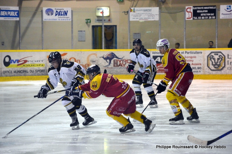 Photo hockey Division 3 - Division 3 : journée du 4 novembre 2017 : Dijon  vs Dammarie-les-Lys - Les Caribous renversent Messire le Duc