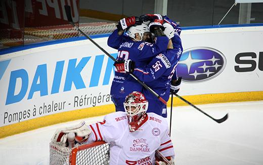 Photo hockey Equipes de France -  : France (FRA) vs Danemark (DEN) - La France s’impose à nouveau face au Danemark