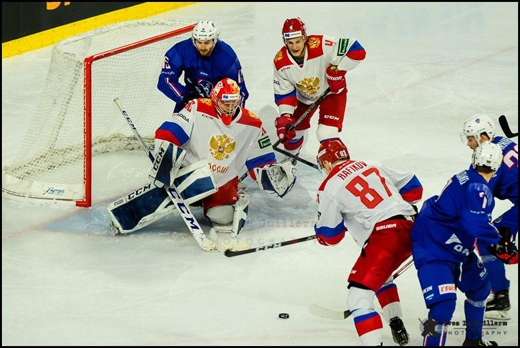Photo hockey Equipes de France -  : France (FRA) vs Russie (RUS) - La France n