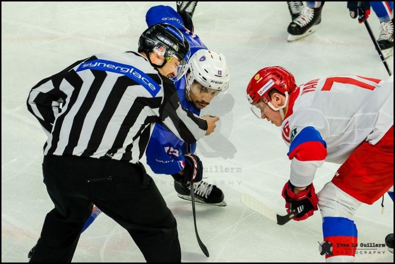 Photo hockey Equipes de France -  : France (FRA) vs Russie (RUS) - La France n
