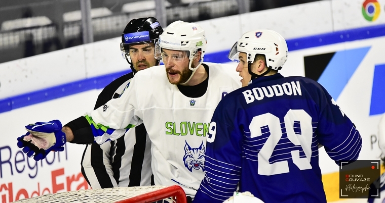 Photo hockey Equipes de France -  : France (FRA) vs Slovenie (SLO) - EDF – La France l’emporte face à la Slovénie