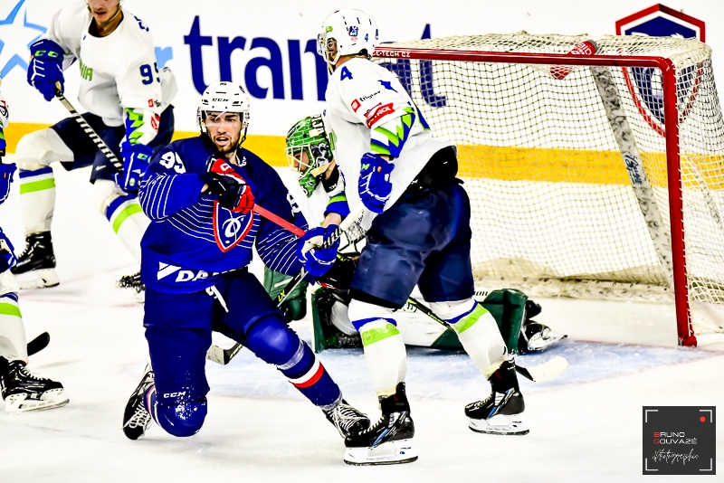 Photo hockey Equipes de France -  : France (FRA) vs Slovenie (SLO) - EDF – Victoire à l’arrachée de la France sur la Slovénie