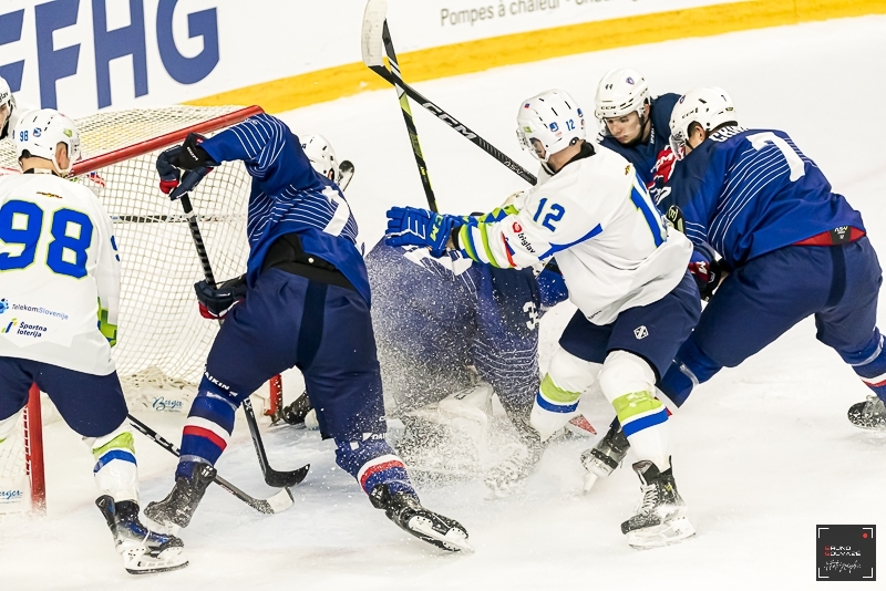 Photo hockey Equipes de France -  : France (FRA) vs Slovenie (SLO) - Prépa mondial : La belle revanche de la Slovénie sur la France
