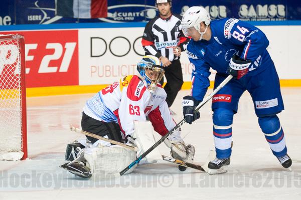 Photo hockey Equipes de France -  : France (FRA) vs Suisse (SUI) - Le match aller pour la Suisse !