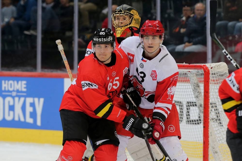 Photo hockey Europe : Continental Cup - CHL -  : Bern vs Hradec Králové - CHL: Berne à nouveau dans l