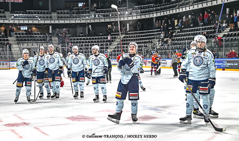 Photo hockey Europe : Continental Cup - CHL -  : Hokejový Klub Nitra vs  Asiago Hockey 1935 - Le HK Nitra débute par une victoire