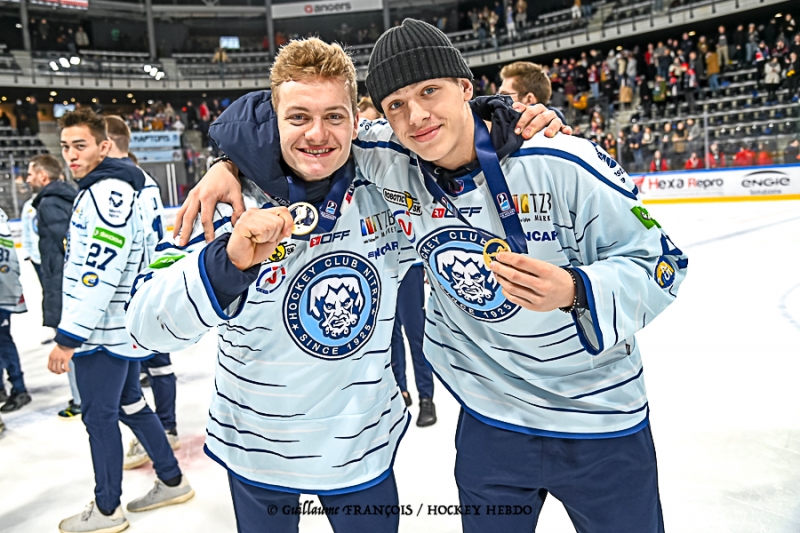 Photo hockey Europe : Continental Cup - CHL -  : Hokejový Klub Nitra vs Cardiff Devils - Les Slovaques du HK Nitra vainqueurs de la Continental Cup