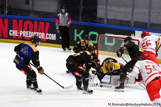 Photo hockey Europe : Continental Cup - CHL -  : Rouen vs Trinec - CHL : Les Dragons calent dans le troisième tiers.