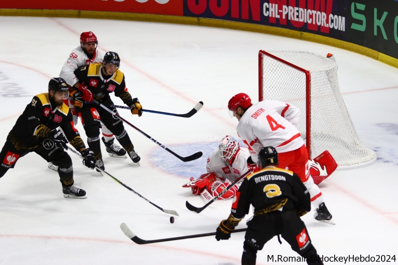 Photo hockey Europe : Continental Cup - CHL -  : Rouen vs Trinec - CHL : Les Dragons calent dans le troisième tiers.