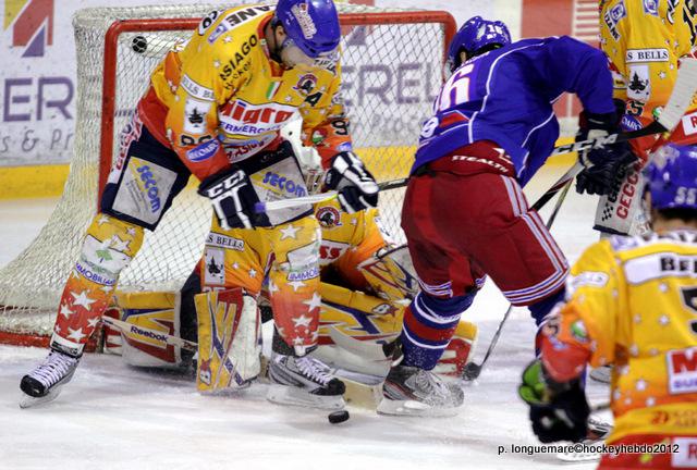 Photo hockey Europe : Continental Cup - CHL - Europe : Continental Cup - CHL : Rouen (Les Dragons) - Asiago et le réalisme de Minsk. 