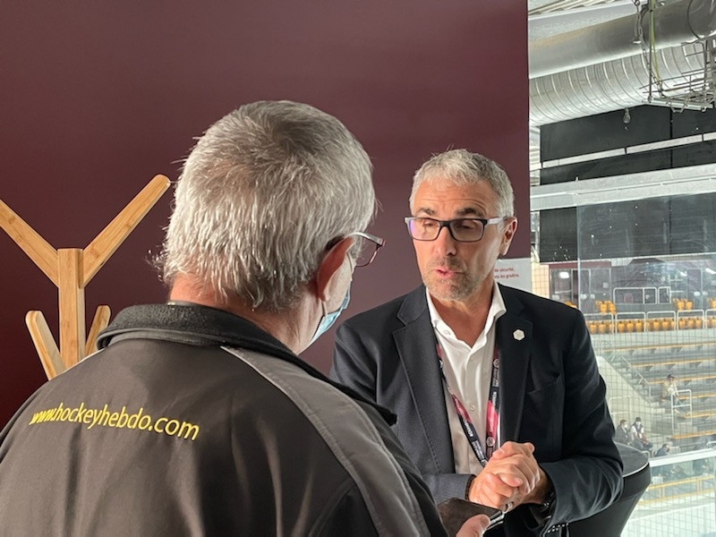 Photo hockey Europe : Continental Cup - CHL - Europe : Continental Cup - CHL : Rouen (Les Dragons) - CHL : Interview du Président de la CHL