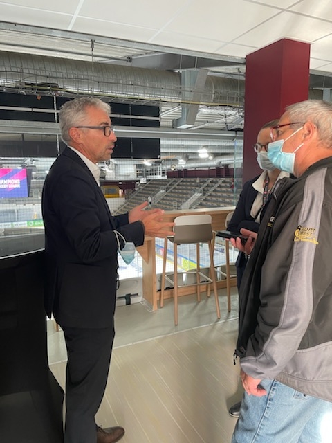 Photo hockey Europe : Continental Cup - CHL - Europe : Continental Cup - CHL : Rouen (Les Dragons) - CHL : Interview du Président de la CHL