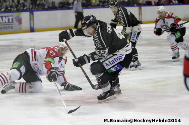 Photo hockey Europe : Continental Cup - CHL - Europe : Continental Cup - CHL : Rouen (Les Dragons) - Conti Cup : Les Dragons ont du cœur.