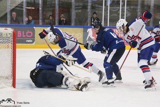 Photo hockey Hockey en Europe -  : Finlande (FIN) vs Etats Unis d\