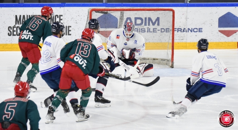 Photo hockey Hockey en France -  : Cergy-Pontoise vs Angers  - Prépa : Les Jokers et les Ducs jouent le jeu jusqu’au bout