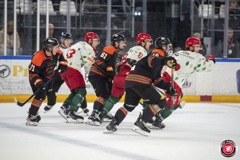Photo hockey Hockey en France -  : Cergy-Pontoise vs Patriotes Université Québec Trois-Rivières - Amical - Cergy s