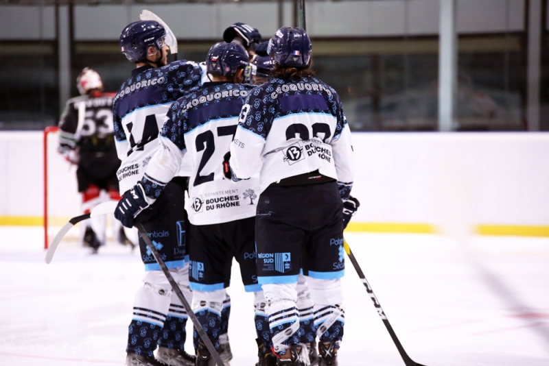 Photo hockey Hockey en France -  : Mont-Blanc vs Marseille - Les Yétis après un incroyable scénario !