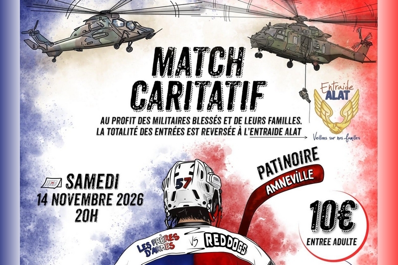 Photo hockey Hockey en France - Hockey en France -  Rassemblement militaire et caritatif à Amnéville