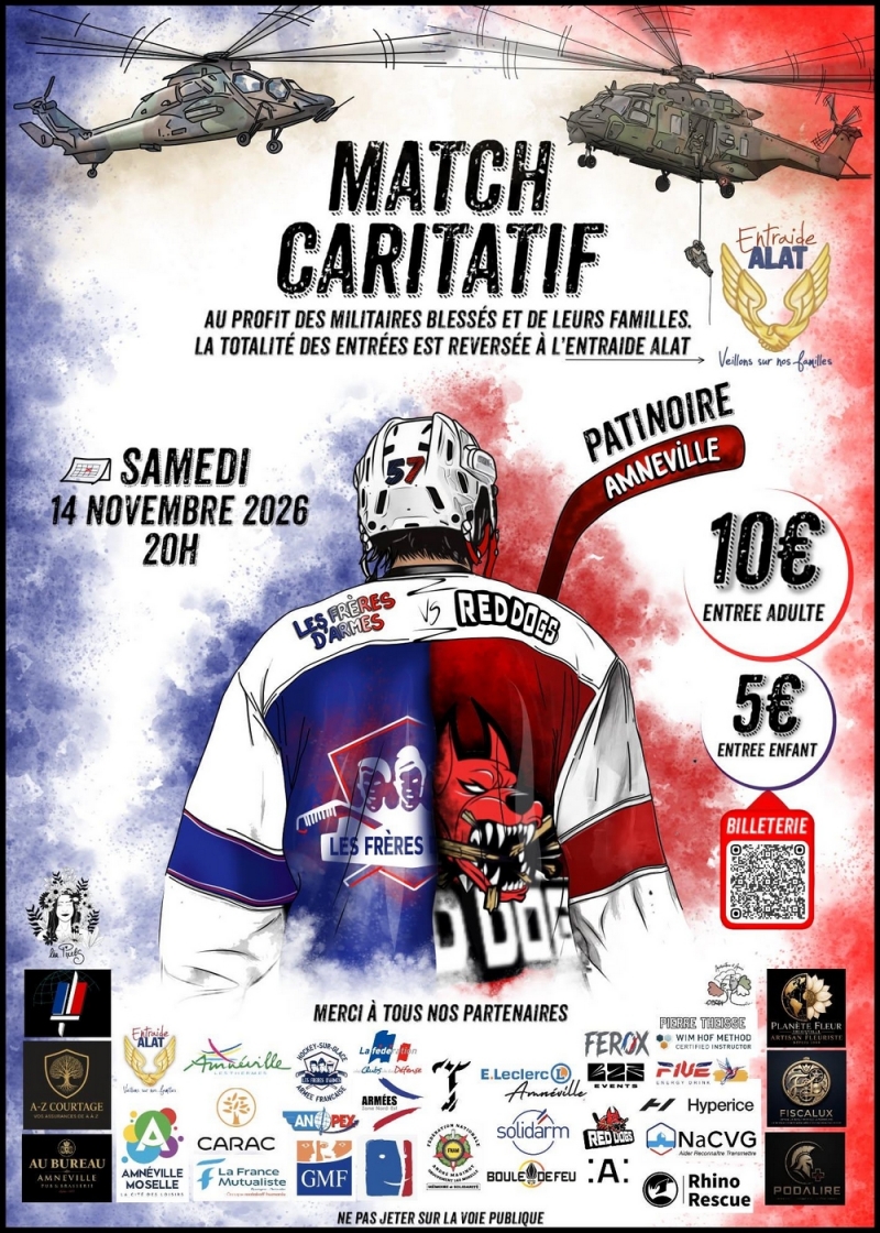 Photo hockey Hockey en France - Hockey en France -  Rassemblement militaire et caritatif à Amnéville