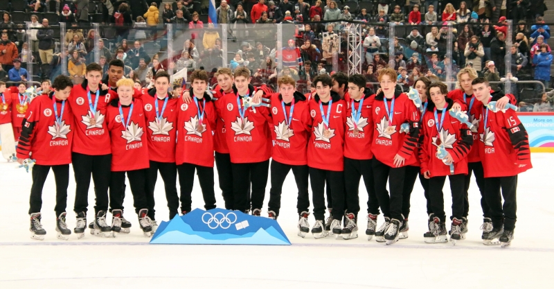 Photo hockey Jeux olympiques -  : Canada (CAN) vs Finlande (FIN) - L