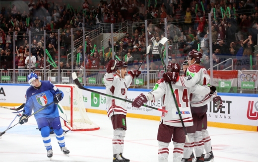Photo hockey Jeux olympiques -  : Italie (ITA) vs Lettonie (LAT) - TQO : Une Lettonie « 6 » convaincante !