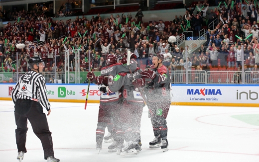 Photo hockey Jeux olympiques -  : Lettonie (LAT) vs France (FRA) - TQO : La Lettonie ira aux Jeux !