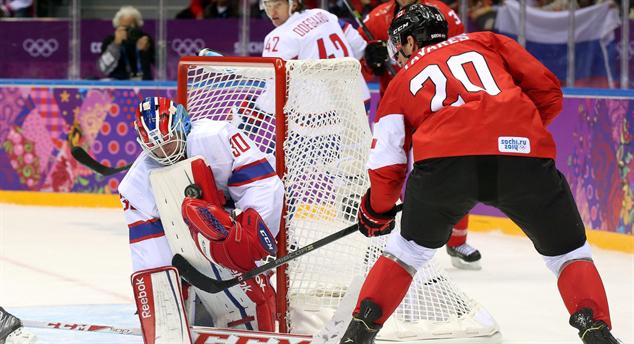Photo hockey Jeux olympiques - Jeux olympiques - JO : Canada vs Norvège - Pas sans peine