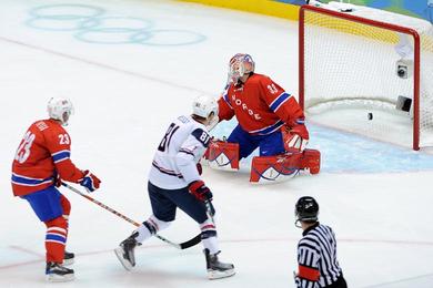 Photo hockey Jeux olympiques - Jeux olympiques - JO : Etats-Unis - Norvège
