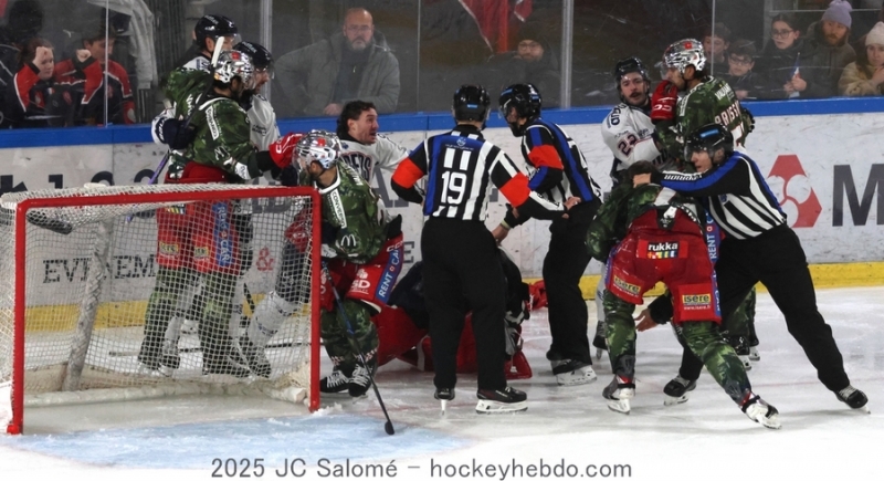 Photo hockey Jeux olympiques - Jeux olympiques - JO 2026 - La bagarre Canada France relance les débats