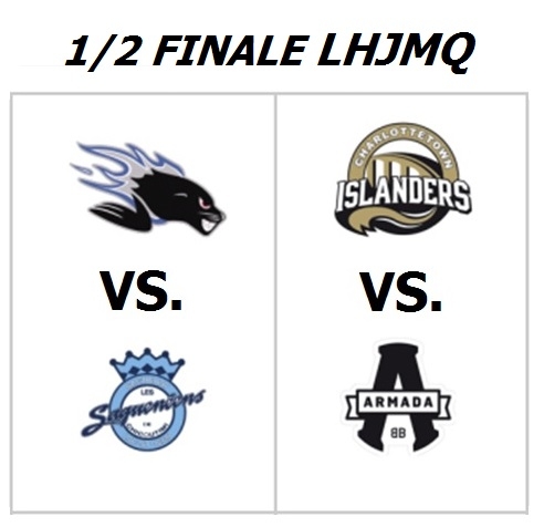 Photo hockey LHJMQ - Ligue de Hockey Junior Majeur du Québec - LHJMQ - Ligue de Hockey Junior Majeur du Québec - LHJMQ : Les prévisions de HOCKEY HEBDO pour  les ½ Finales 