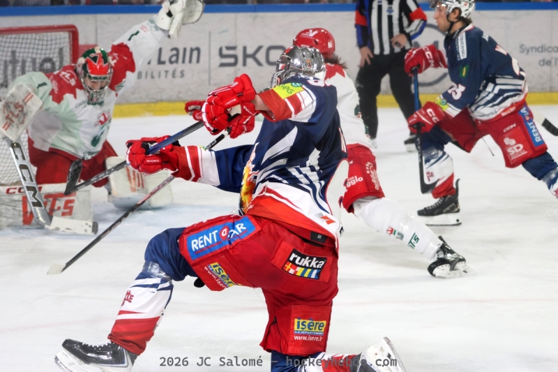 Photo hockey Ligue Magnus - Ligue Magnus  : 15ème journée : Grenoble  vs Cergy-Pontoise - Grenoble, médiocre, s’incline devant Cergy