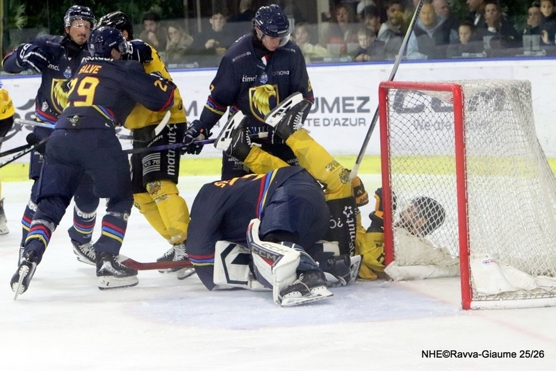 Photo hockey Ligue Magnus - Ligue Magnus  : 16ème journée : Nice vs Rouen - Une défaite encourageante 