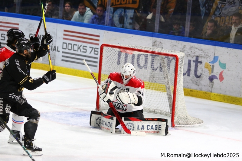 Photo hockey Ligue Magnus - Ligue Magnus  : 21ème journée : Rouen vs Bordeaux - Les Boxers mettent fin à la belle semaine des Dragons !