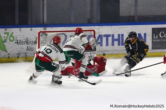 Photo hockey Ligue Magnus - Ligue Magnus  : 23ème journée : Rouen vs Anglet - Le réveil du Dragon