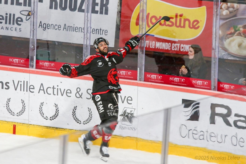 Photo hockey Ligue Magnus - Ligue Magnus  : 29ème journée : Amiens  vs Anglet - Victoire dans la douleur pour Amiens face à Anglet