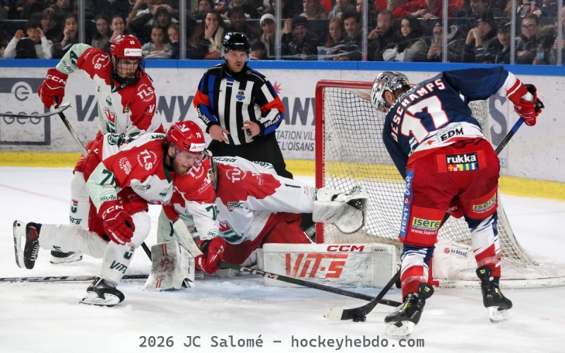 Photo hockey Ligue Magnus - Ligue Magnus  : 33ème journée : Grenoble  vs Cergy-Pontoise - Grenoble ne laisse rien à son adversaire !