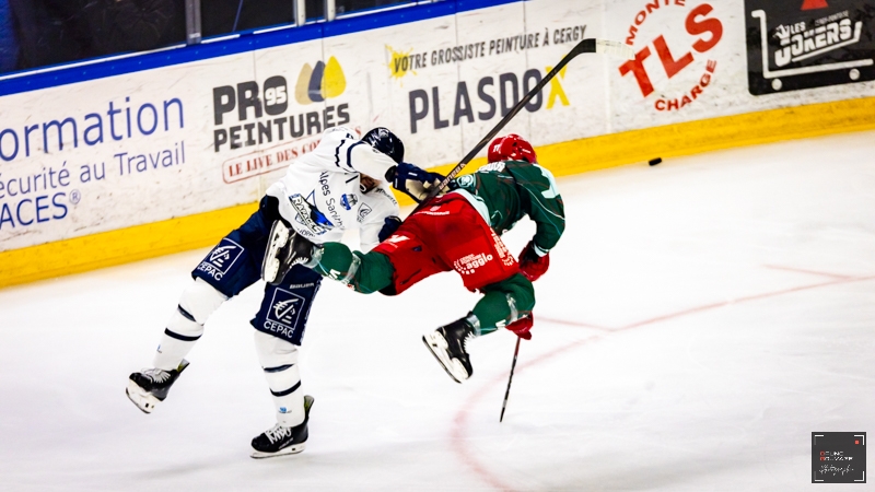Photo hockey Ligue Magnus - Ligue Magnus  : 34ème journée : Cergy-Pontoise vs Gap  - Cergy s’en sort par un trou de souris face à Gap