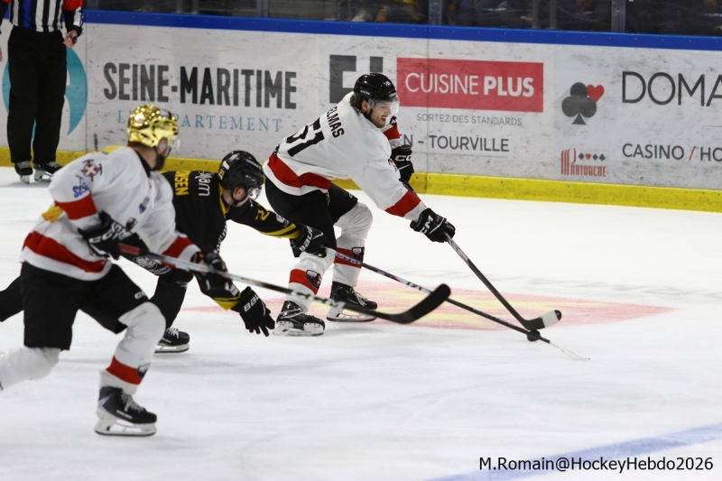 Photo hockey Ligue Magnus - Ligue Magnus  : 34ème journée : Rouen vs Chamonix  - Rouen gagne non sans mal.