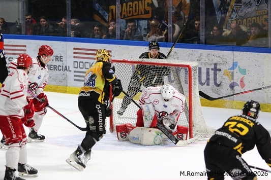 Photo hockey Ligue Magnus - Ligue Magnus  : 35ème journée : Rouen vs Briançon  - LM : Des dragons hors du coup.