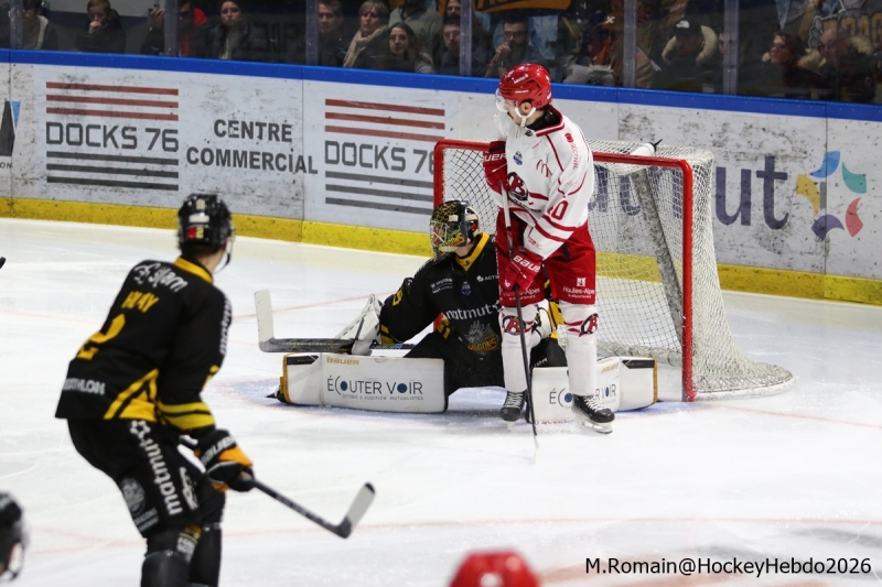 Photo hockey Ligue Magnus - Ligue Magnus  : 35ème journée : Rouen vs Briançon  - LM : Des dragons hors du coup.