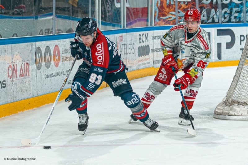 Photo hockey Ligue Magnus - Ligue Magnus  : 37ème journée : Angers  vs Grenoble  - Victoire des Ducs face à Grenoble